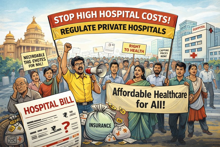 High Hospital Bills, Weak Oversight: Karnataka Protest Set to Tap Into Healthcare Law Debate